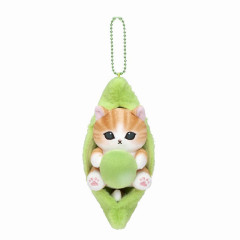 Japan Mofusand Mascot Holder - Edamame Cat Nyan Bean