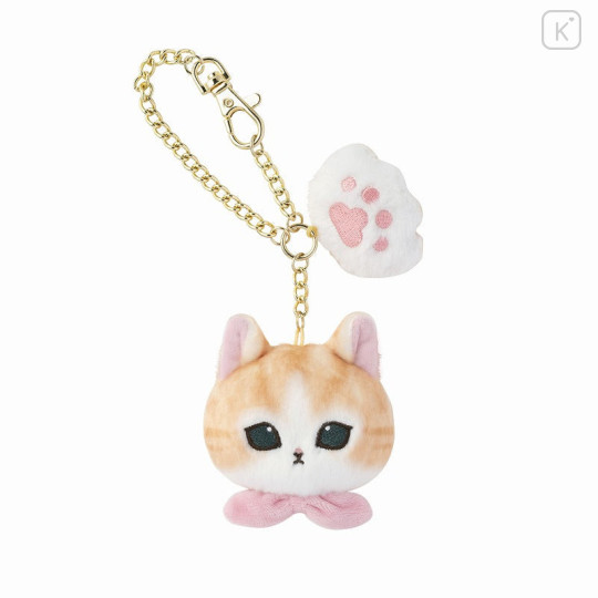 Japan Mofusand Mascot Paw & Gold Keychain - Cat / Pink - 1