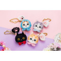 Japan Mofusand Mascot Paw & Gold Keychain - Cat / Pink - 3