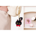 Japan Mofusand Mascot Paw & Gold Keychain - Black Cat - 2