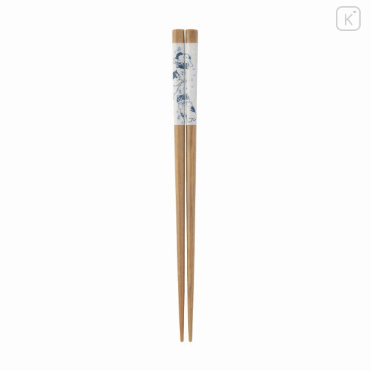 Japan Mofusand Natural Wood Chopsticks 21cm - Cat / Food Court - 1