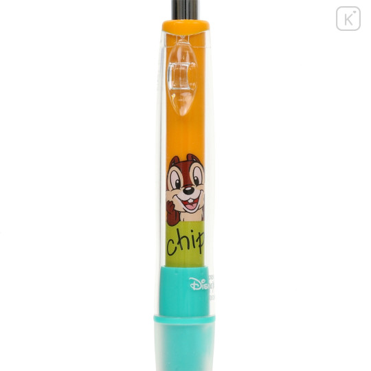 Japan Tokyo Disney Resort Dr. Grip Play Border Shaker Mechanical Pencil - Chip & Dale / Happy - 2