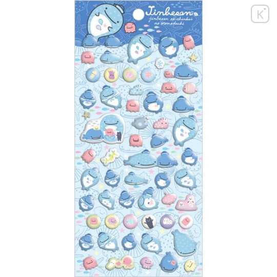 Japan San-X Bubble Sticker - Jinbesan to Shinkai 3D - 1