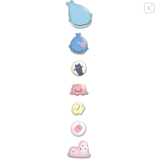 Japan San-X Bubble Sticker - Jinbesan to Shinkai 3D - 2