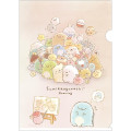 Japan San-X A4 Clear Holder - Sumikko Gurashi /  Drawing B - 1