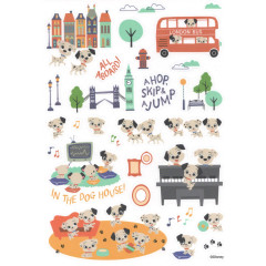 Japan Disney A5 Vinyl Sticker Sheet - 101 Dalmatians