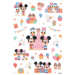 Japan Disney A5 Vinyl Sticker Sheet - Mickey & Friends