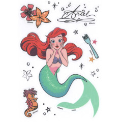 Japan Disney Vinyl Sticker Set - Ariel / Drawing