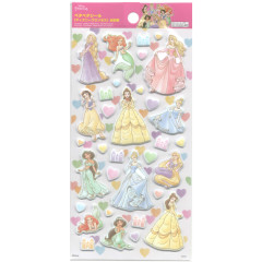 Japan Disney 3D Sticker - Disney Princess / Watercolor