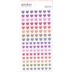 Japan Colorful Seal Sticker - Aurora Mini Heart