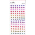 Japan Colorful Seal Sticker - Aurora Mini Heart - 1