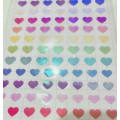 Japan Colorful Seal Sticker - Aurora Mini Heart - 2