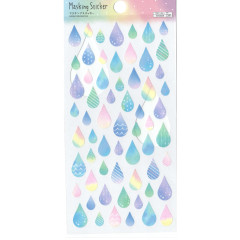 Japan Colorful Seal Sticker - Mini Water Drop