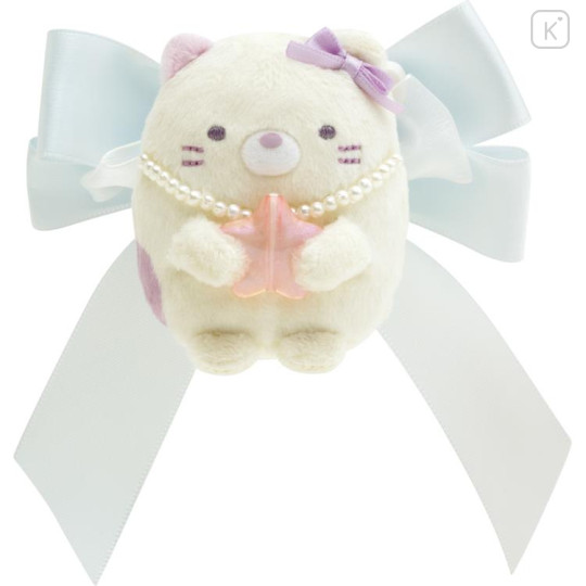 Japan San-X Tenori Plush Brooch - Sumikko Gurashi / Sleepless Night Magic Salon Neko Calico Cat - 1