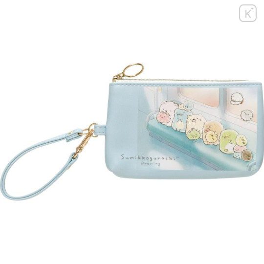 Japan San-X Pass Case with Coin Case - Sumikko Gurashi / Drawing - 1