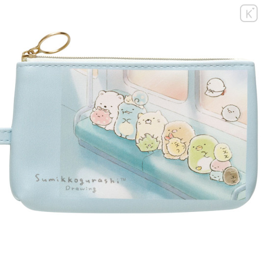 Japan San-X Pass Case with Coin Case - Sumikko Gurashi / Drawing - 2