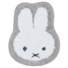 Japan Miffy Die-cut Fluffy Floor Mat - Light Grey