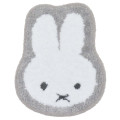 Japan Miffy Die-cut Fluffy Floor Mat - Light Grey - 1