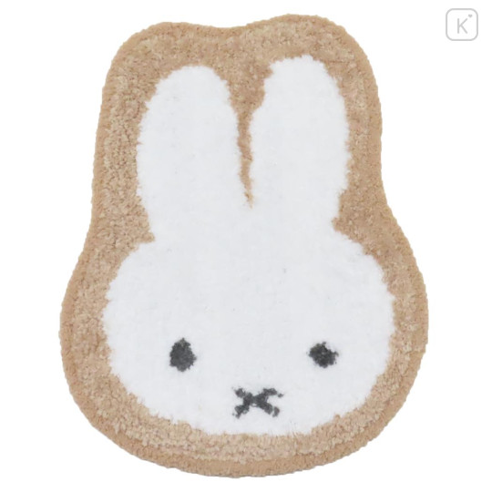 Japan Miffy Die-cut Fluffy Floor Mat - Light Brown - 1