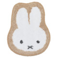 Japan Miffy Die-cut Fluffy Floor Mat - Light Brown - 1