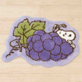 Japan Peanuts Die-cut Fluffy Floor Mat - Snoopy / Grape - 2