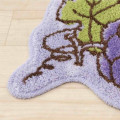 Japan Peanuts Die-cut Fluffy Floor Mat - Snoopy / Grape - 4