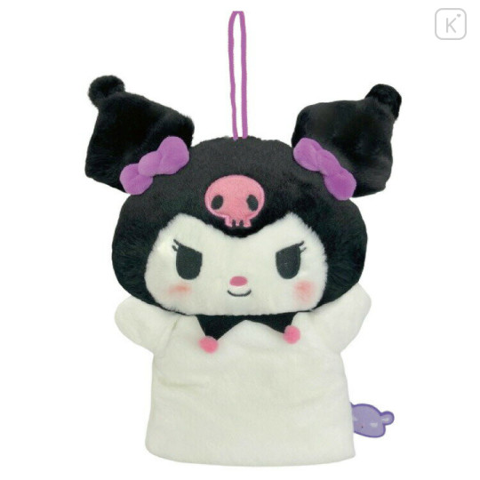 Japan Sanrio Hand Puppet - Kuromi / Blush - 1