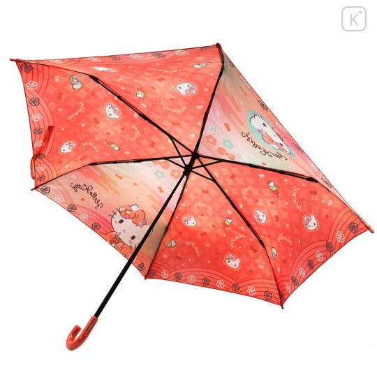 Japan Sanrio Folding Umbrella - Hello Kitty / Kimono - 2