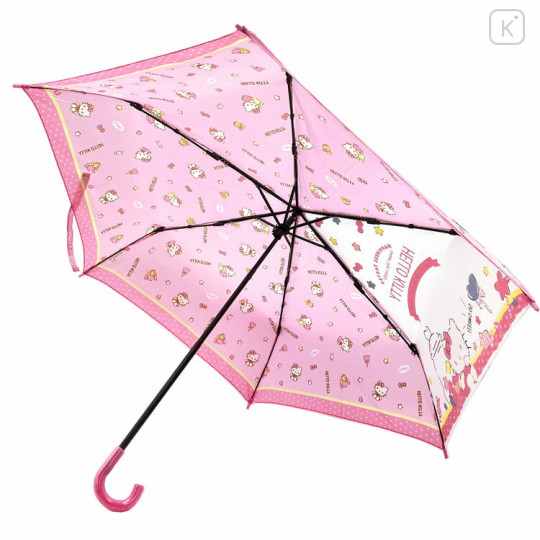 Japan Sanrio Folding Umbrella - Hello Kitty / Happiness Tastes Sweet Like Candy - 2