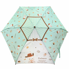 Japan Sanrio Folding Umbrella - Pochacco / Mint Chocolate