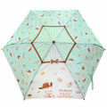 Japan Sanrio Folding Umbrella - Pochacco / Mint Chocolate - 1