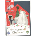 Japan Disney 3D Greeting Card - Baymax / First Bump Christmas Tree - 1