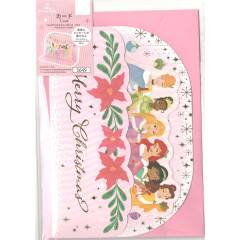 Japan Disney 3D Greeting Card - Disney Princess / Christmas Party