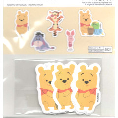 Japan Disney Die-cut Flake Seal Sticker Pack - Winnie the Pooh / Urshinho