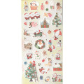 Japan Gold Foil Seal Sticker - Christmas Santa - 1