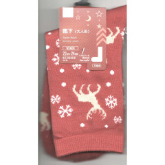 Japan Chistmas Crew Socks - Red