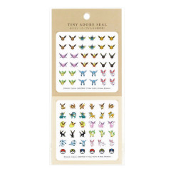 Japan Pokemon Tiny Adore Seal Sticker - Eevee / Evolution