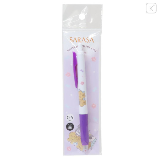 Japan Sanrio × Natsume's Book of Friends Sarasa Clip Gel Pen - Kuromi / Black - 3