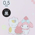 Japan Sanrio × Natsume's Book of Friends Sarasa Clip Gel Pen - My Melody / Black - 2