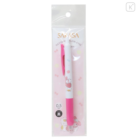 Japan Sanrio × Natsume's Book of Friends Sarasa Clip Gel Pen - My Melody / Black - 3