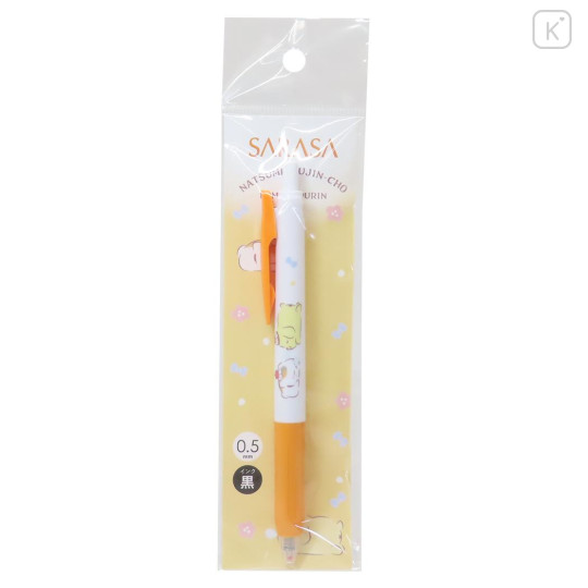 Japan Sanrio × Natsume's Book of Friends Sarasa Clip Gel Pen - Pompompurin / Black - 3