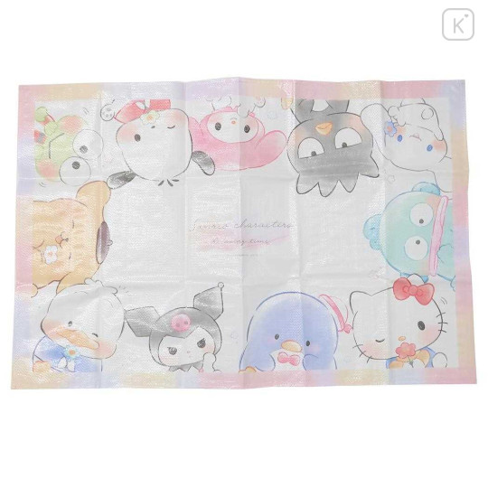 Japan Sanrio Picnic Blanket Leisure Sheet - Characters / Happy Flower Garden Wink - 1