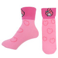 Japan Sanrio Crew Socks - My Melody / Fold-over 2-patterns - 3