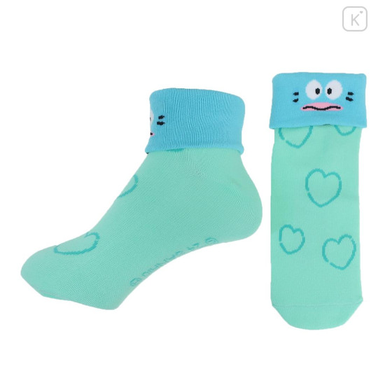 Japan Sanrio Crew Socks - Hangyodon / Fold-over 2-patterns - 2