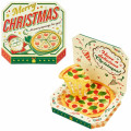 Japan Sanrio 3D Greeting Card - Have a Delicious Christmas Santa Pizza - 1