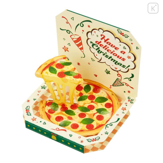 Japan Sanrio 3D Greeting Card - Have a Delicious Christmas Santa Pizza - 3