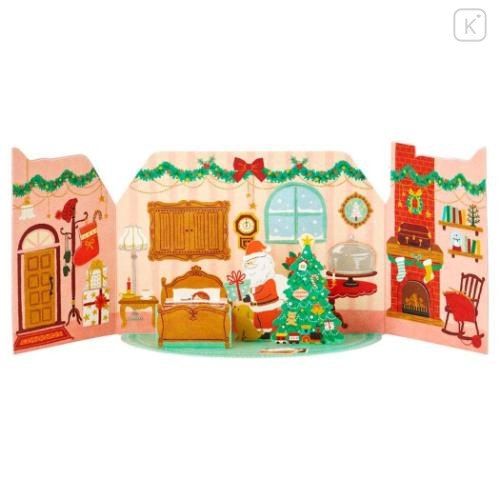 Japan Sanrio 3D Greeting Card - Christmas Santa Warm House - 4