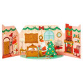 Japan Sanrio 3D Greeting Card - Christmas Santa Warm House - 4