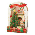 Japan Sanrio 3D Greeting Card - Christmas Tree Warm Home - 1