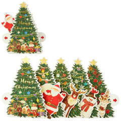 Japan Sanrio 3D Greeting Card - Christmas Santa & Christmas Tree